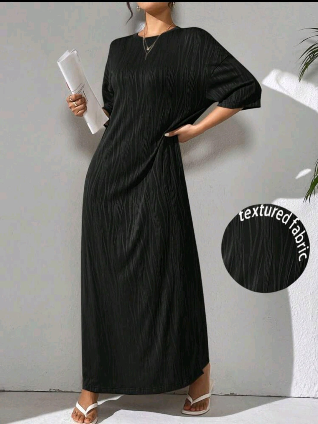 Sleeve Maxi Loose Casual Dress